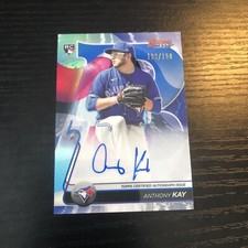 2020 Bowman's Best Best of '20 Autographs Blue Refractors #B20AK Anthony Kay/150