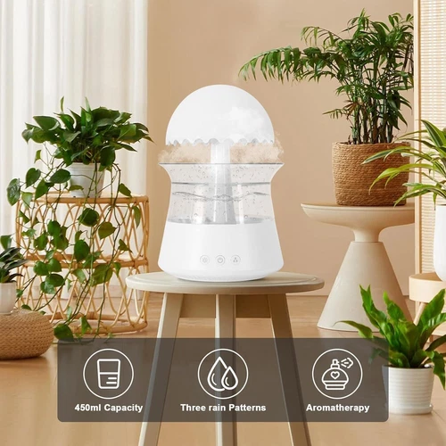Rain Cloud Humidifier Water Drip Diffuser Aromatherapy Humidifier w/ 7 Colors US - Bild 20 von 44