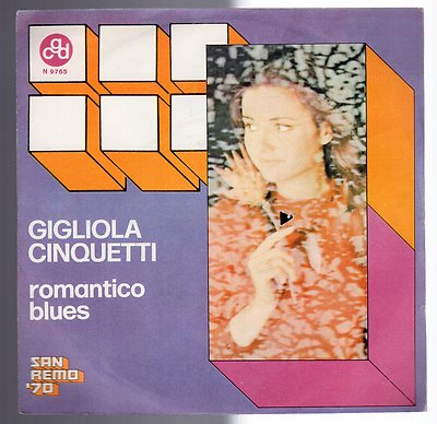 Platte 45 GIRI Gigliola CINQUETTI ROMANTICO BLUES - ICH LIEBE DICH DAS GLEICHE