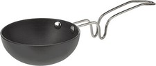 Eris Hard Anodized Mini Fry Pan/Tadka Pan, Black, 4.75" Black 
