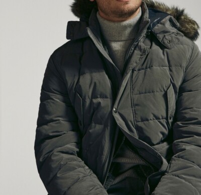COAT JACKET GRAY TUSCAN DETAIL 