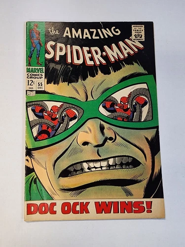 Amazing Spider-Man 55 December 1967 Marvel Comics Doc Ock wins!