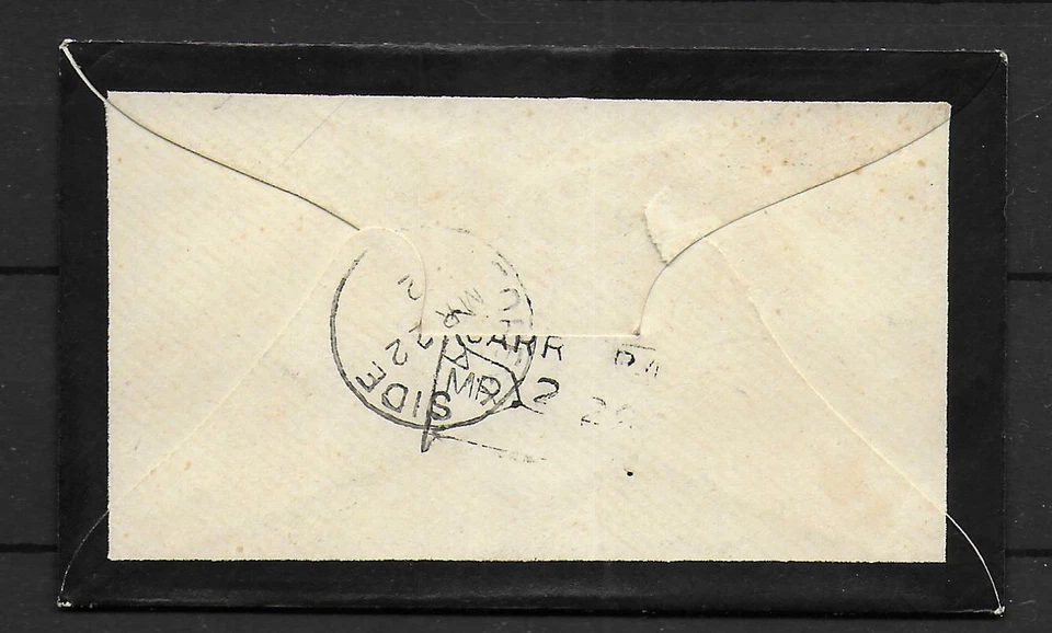 Mauritius covers 1892 Mourningcover to Forest Side - Image 2 of 2