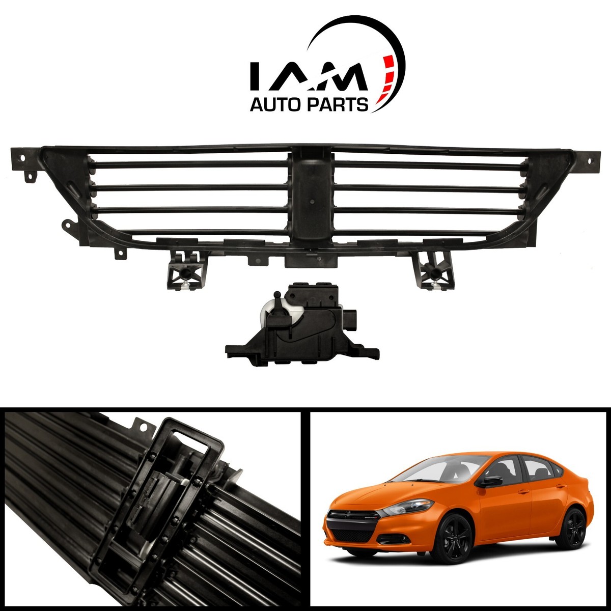 For 2013-2016 Dodge Dart ACTUATOR INCLUDED Active Grille Shutter