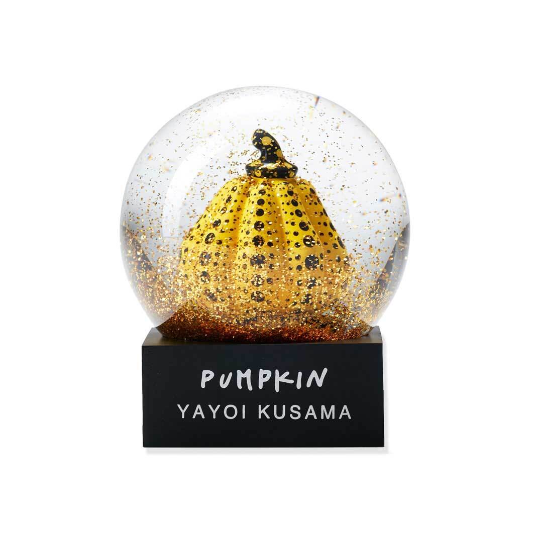 Yayoi Kusama Snow Dome Pumpkin Gold Dust Yellow Moma Design Store