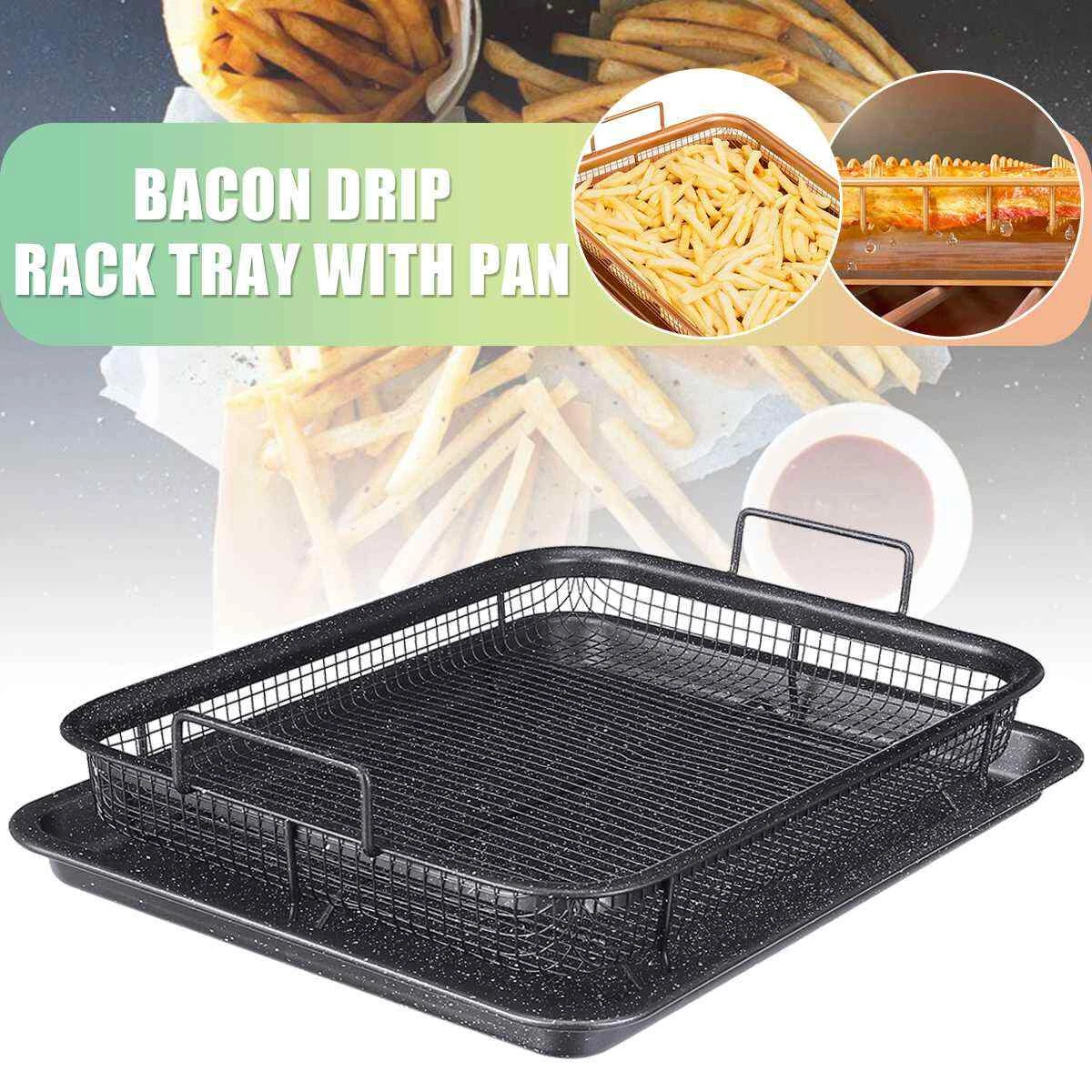 Copper Baking Tray Oil Frying Non stick Chips Basket Grill Mesh
