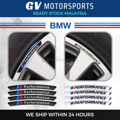 for BMW M Performance Rim Tyre Emblem BMW E46 E39 E90 E36 E60 E34 X6 X1 X3 M3 M5
