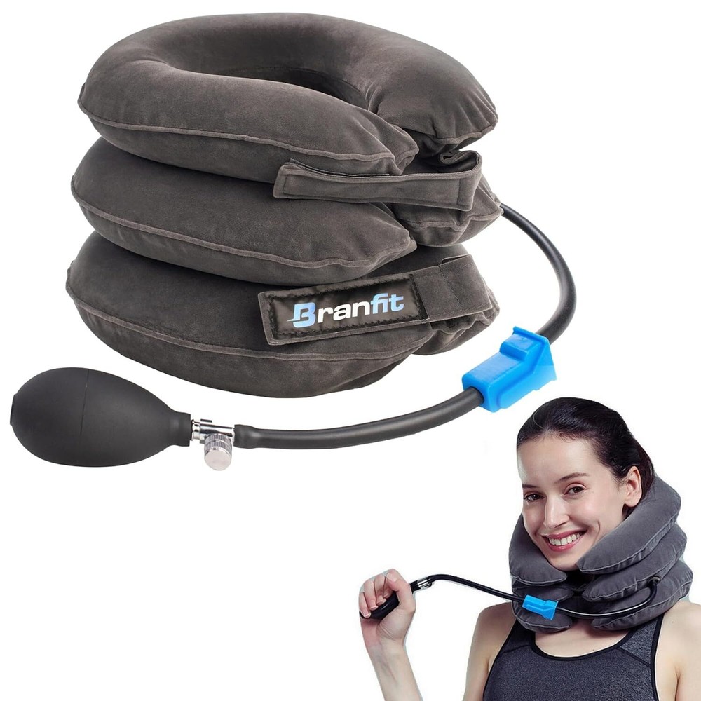 Cervical Neck Traction Device - Neck Brace, Adjustable Neck Support and Neck ...