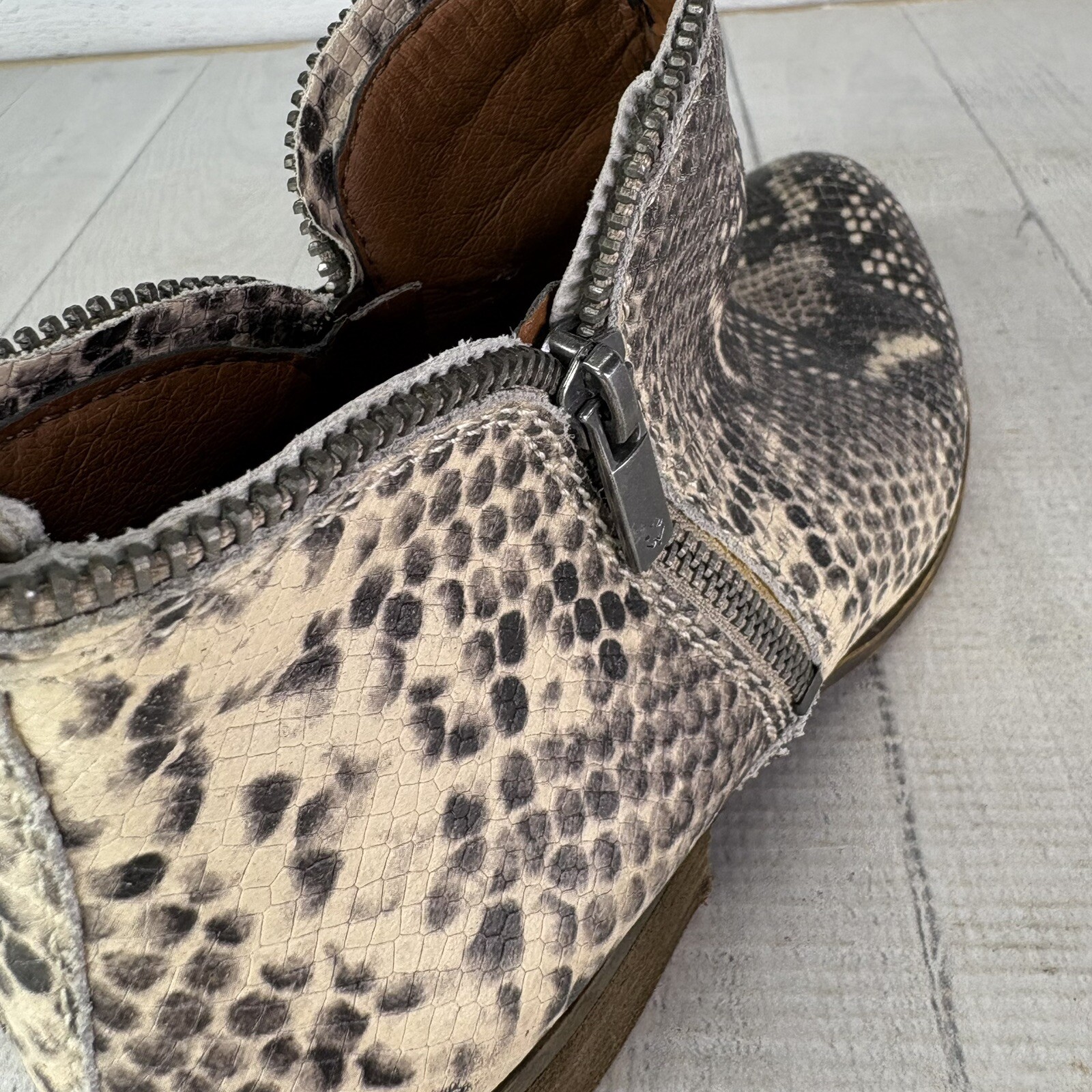 Lucky Brand  BARTALINO Python Snake Double Zip Bo… - image 24