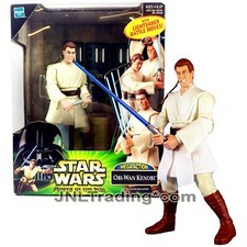 Year 2000 Star Wars Power of the Jedi Mega Action 6 Inch Figure : OBI-WAN KENOBI