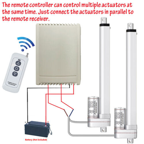 600mm 800mm 1000mm 1300mm DC 12V Linear Actuator Motor 2000N Remote Controller - Bild 16 von 33