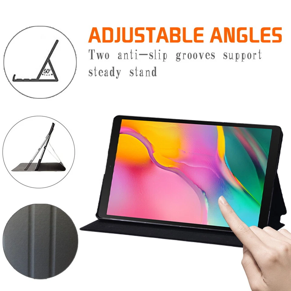 Multicolor Leather Stand Cover Case For Samsung Tab A7/A7 lite/A8/A9/A9 Plus/A11 - Image 2 of 4
