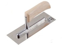 Small Plastering Midget Mini Trowel 20x7cm Stainless Steel 8" Wooden Handle