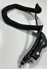 Mini-USB Car Charger with Coiled Cable, Black