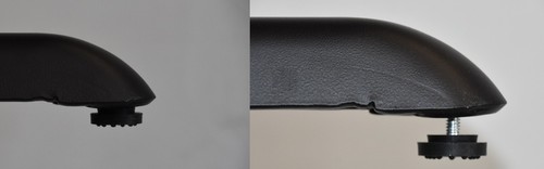 1,5"H Tischfuß Füße Nivellierer 100er Pack Schwarz Kunststoff Stabilisator Keile Nivellierung - Bild 7 von 8