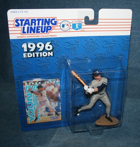 1996 Starting Lineup SLU DEREK JETER Yankees Baseball Card Action Figure MOMC - Picture 2 of 10