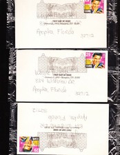 8 LOT elvis presley 1992 first day issue envelopes MEMPHIS TENNESSEE SEALED