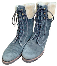 COLE HAAN Womens Size 9B Suede Faux Fur Water...