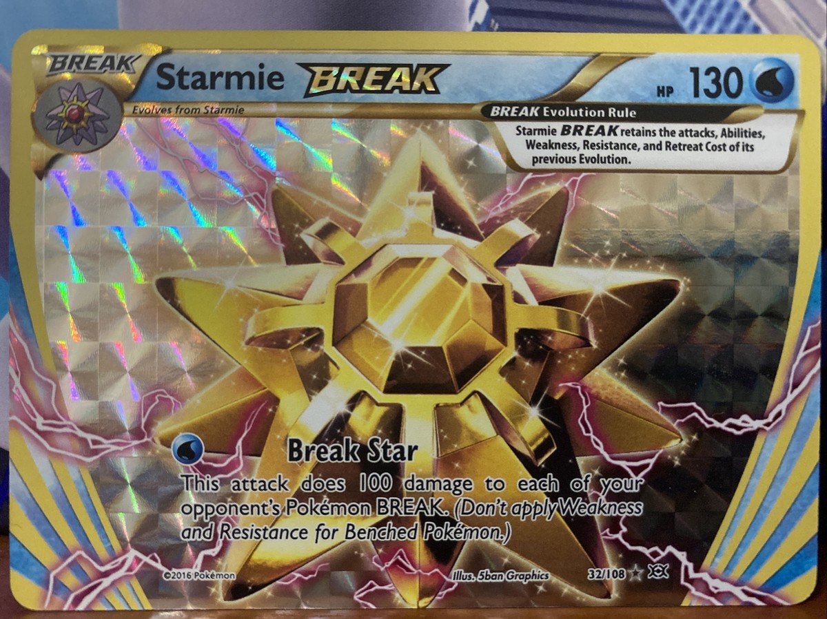starmie break pokemon card value - 32/108 Ultra Rare Holo Water Water Break Star This attack does 100 damage to each of your opponents Pokmon BREAK Pokmon TCG Starmie BREAK XY