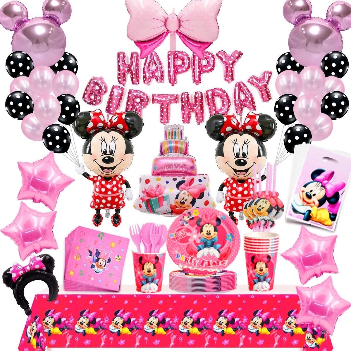 Minnie mouse sale party supplies