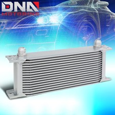 16-row 10an Aluminum Performance Enginetransmission Racing Oil Cooler Silver