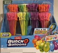 ZURU Bunch O Balloons Rapid Fill, Self-Sealing Water Balloons 265 Ballons NIB