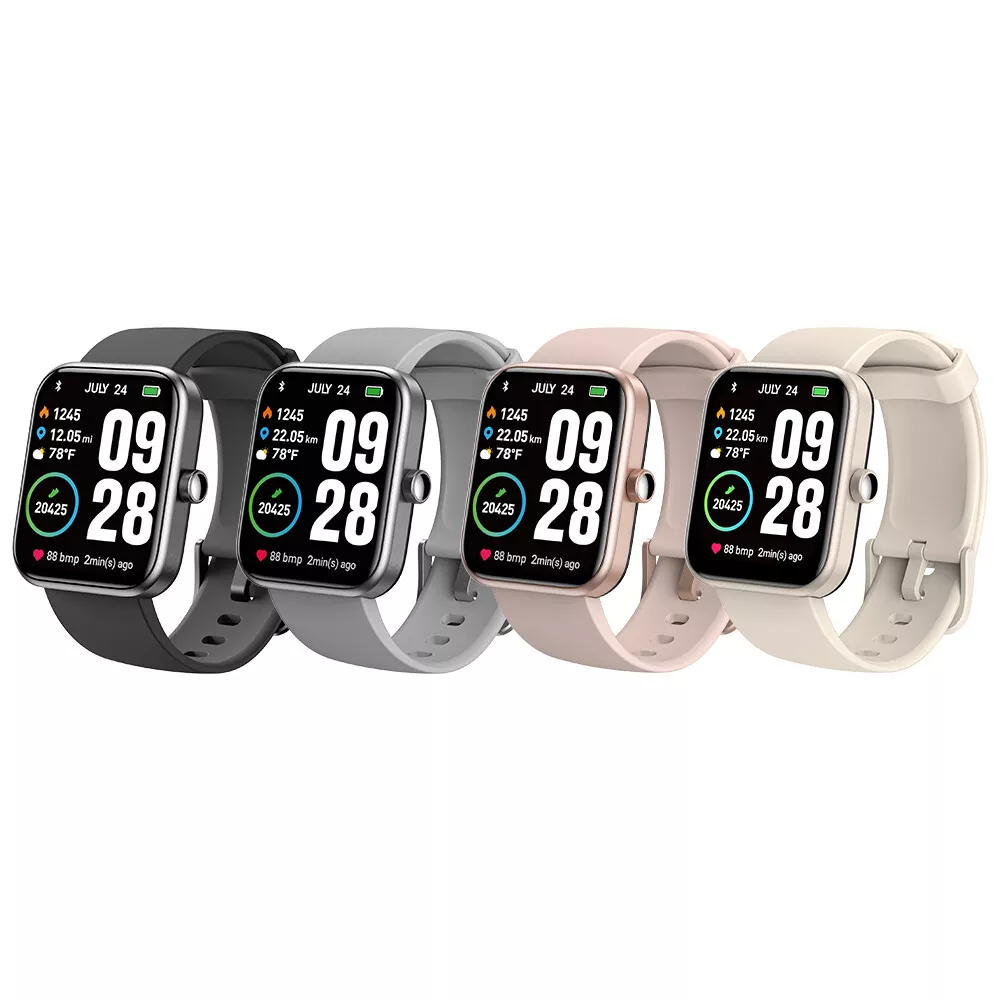 TOZO S2 44mm Smart Watch Alexa Fitness Tracker 5ATM Waterproof for iOS Android