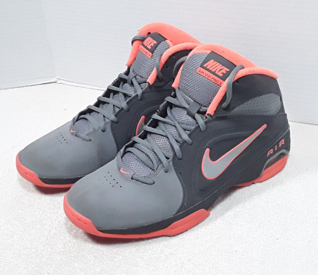 Nike Air Visi Pro 3 Men's 9 Shoes Orange & Gray Basketball Nike Air Visi Pro 3 Men's 9 Shoes Orange & Gray Basketball