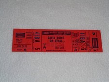 David Bowie 1978 Madison Square Garden NYC Guest Unused Full Ticket