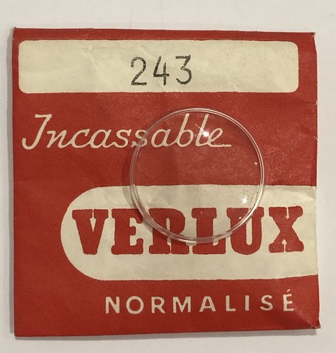 NEUF 1 VERRE VERLUX AQUATIC ( GLASS ) PLEXI MONTRE DE PLONGEE