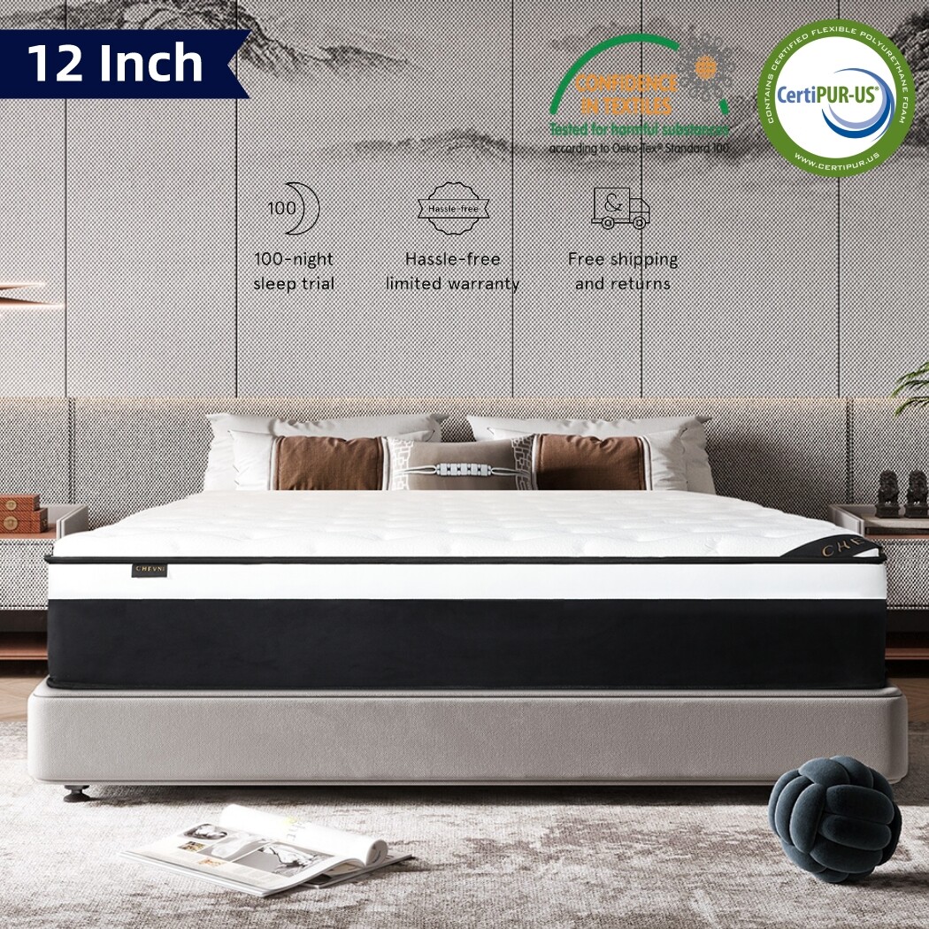 12 Inch Mattress Twin Full Queen King Luxury Spring Memory Foam
