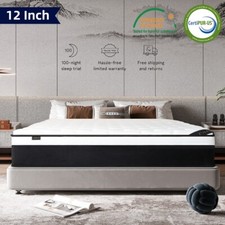 12 Inch Mattress Twin Full Queen King Luxury Spring Memory Foam Bed in a box