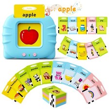 bravokids Toddler Toys Talking Flash Cards for 1 2 3 4 5 6 Year Old Boys and Gir