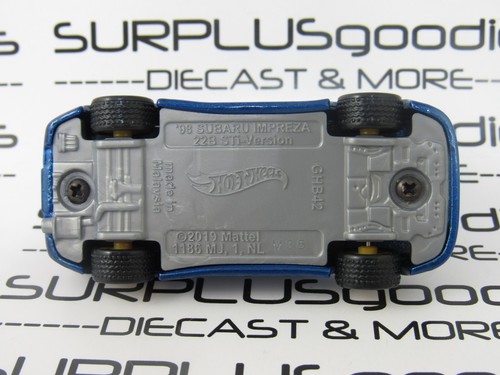 Hot Wheels LOOSE Blue 1998 '98 SUBARU IMPREZA 22b STi Custom Swap w/Real Riders - Picture 8 of 9