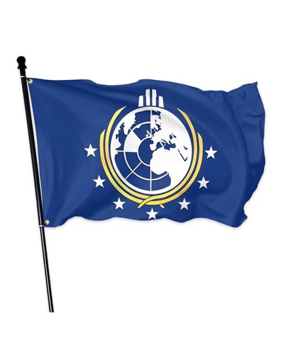 Super Earth Flag Outdoor Indoor Decoration Flag 3x5 Ft. with Brass Grommets