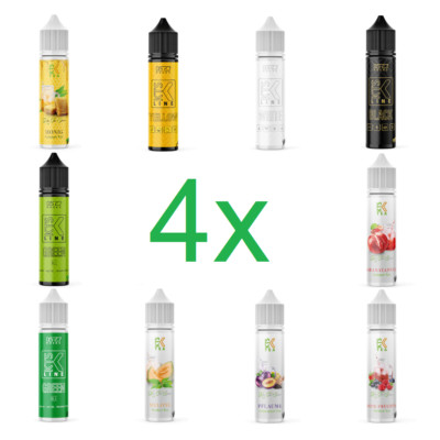 4 x KTS Line Aroma je 10ml (40ml) für 240ml E-Zigarette E-Liquid