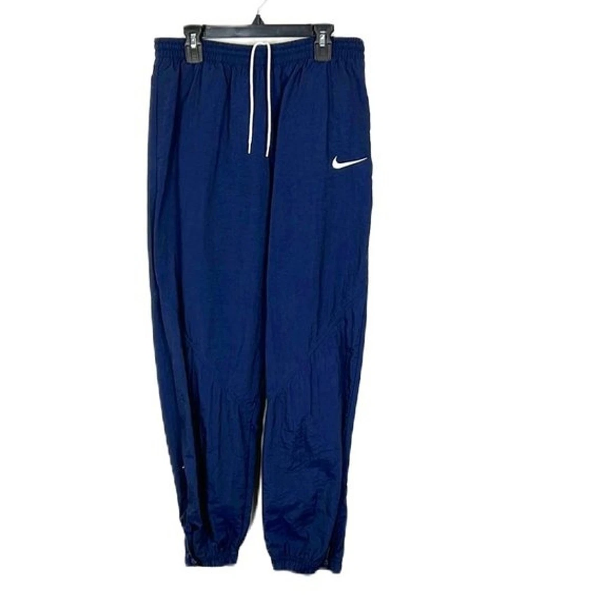 Nike Track Pants Boys Large Blue Nylon Pull On Athletic Activewear