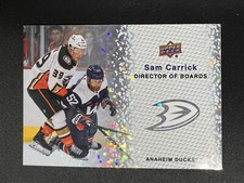 Sam Carrick Director of Boards Sparkle 2023-24 Upper Deck Hockey DB-3 Ducks