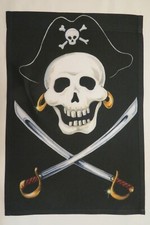 Jolly Roger, Skull Crossbones, Pirate, Buccaneer, decorative Garden Flag