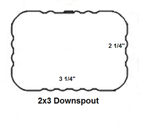 Downspout Gutter Y Connector 2x3 Standard Left High Gloss White - Picture 2 of 2