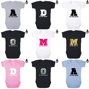 BABY VEST // Bodysuit Baby name announcement LETTER PERSONALISED BABY NAME
