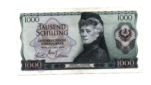1000 SCHILLING VERY FINE BANKNOTE FROM AUSTRIA 1966 PICK-147