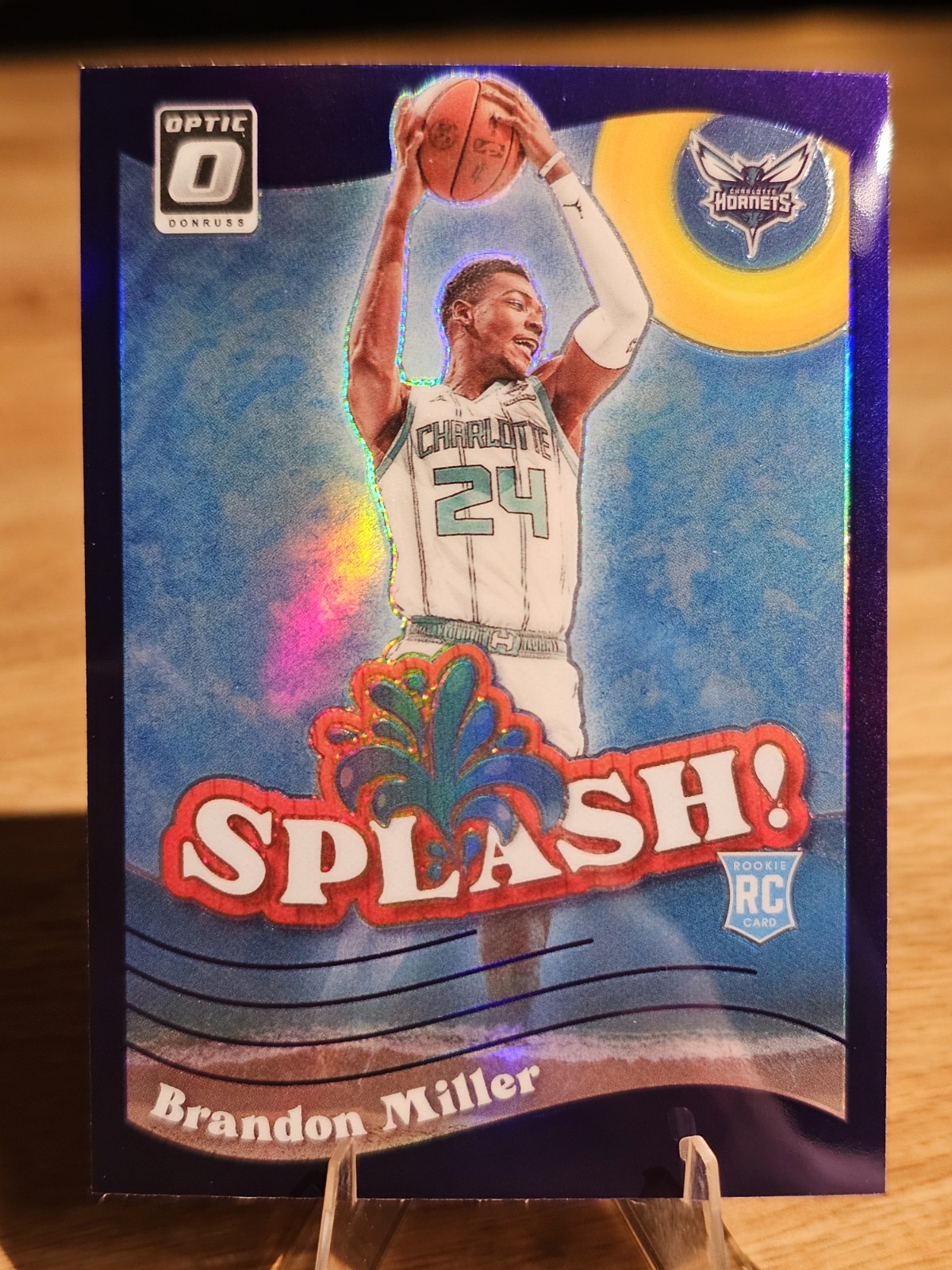 2023-24 Panini Donruss Optic - Splash! Brandon Miller #11 Purple Prizm (RC)