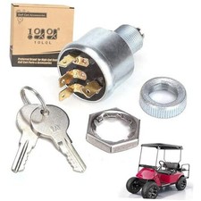 Uniquely Keyed Starter Ignition Switch for EZGO TXT, Medalist, Marathon,