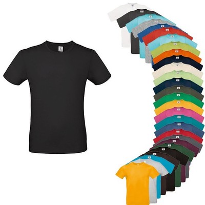 B&C T-Shirt E150 dünnes Herren T-Shirt bis 5XL Baumwolle