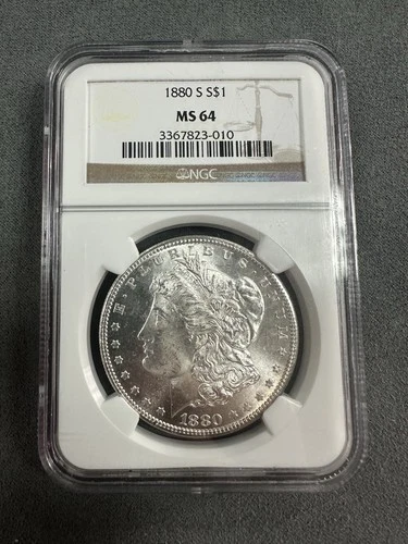 1880 S Morgan Silver Dollar NGC MS64