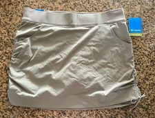 Columbia Omni-Shield UPF 50 Skort XL Beige Women's Athletic Stretch Pockets