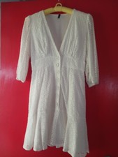 Staple the Label White Lace Button Front Dress – Size 10 classy and stylish