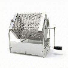 Coffee Bean Roaster with Crank Handle Stovetop for Outdoor