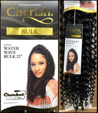 Cherish Water Wave Bulk 22" Synthetic Crochet Braid Long Curly Hair Extensions